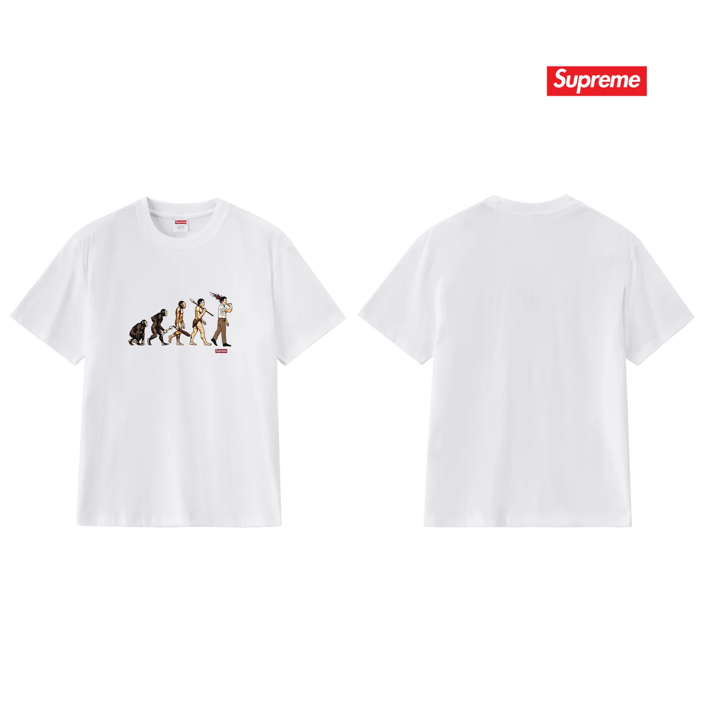 Evolution Graphic Print Cotton T-Shirt D9011692 — view 4