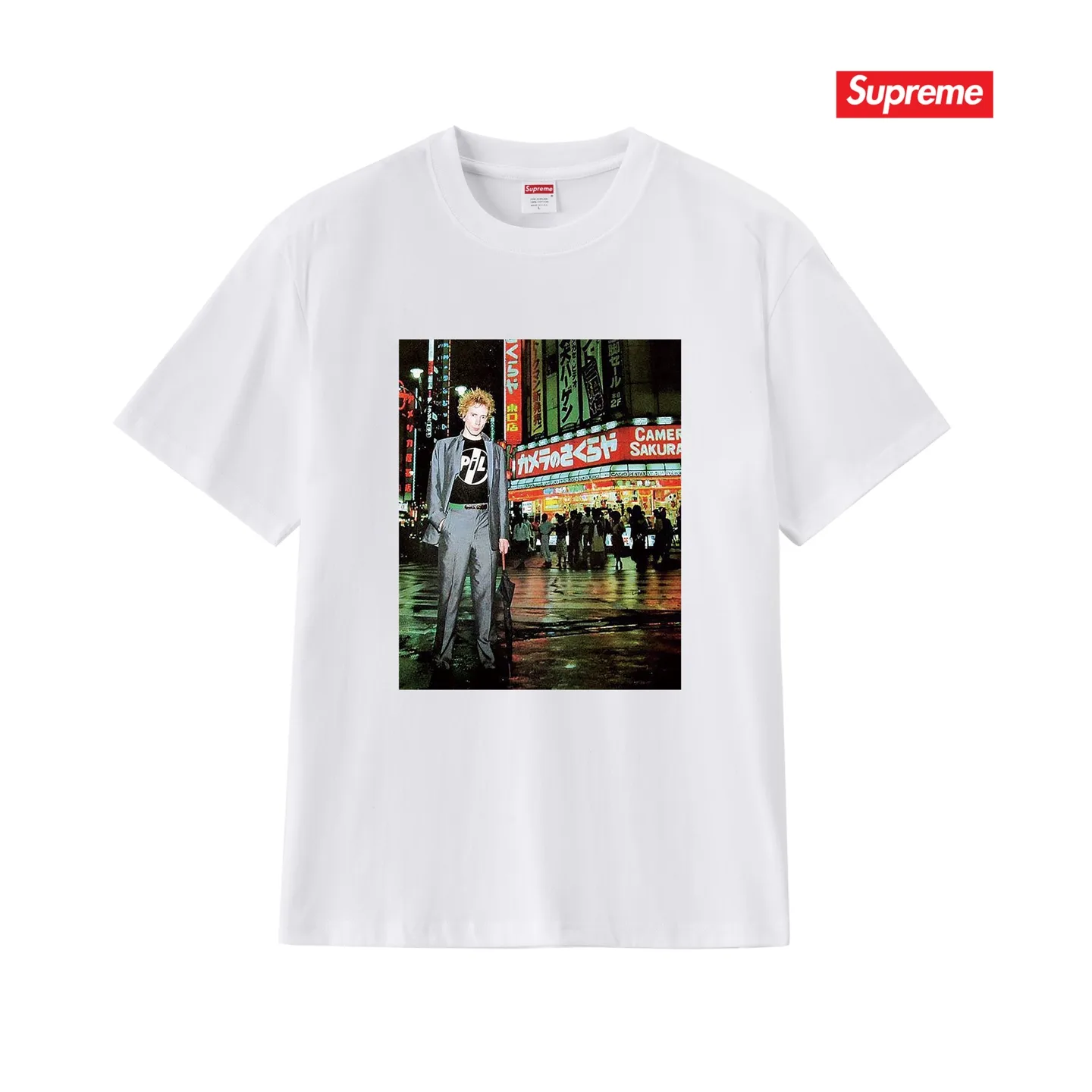 Supreme x Public Image Ltd Photo Print T-Shirt D9011689 — view 4