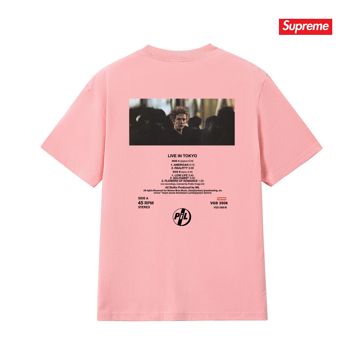Supreme x Public Image Ltd Photo Print T-Shirt D9011689 — view 11