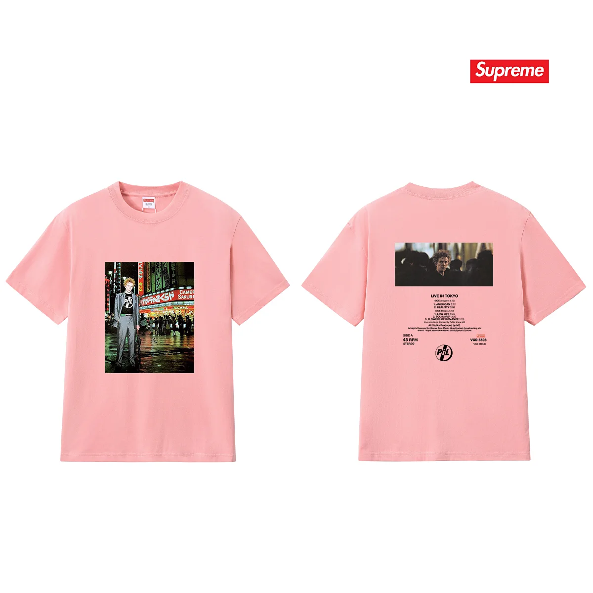 Supreme x Public Image Ltd Photo Print T-Shirt D9011689 — view 12