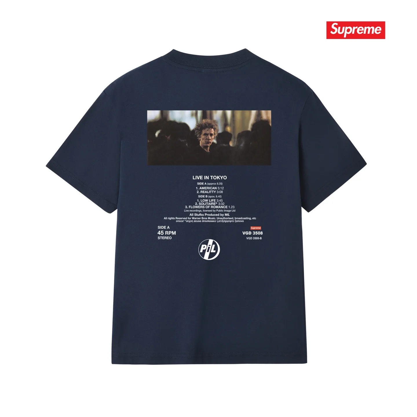Supreme x Public Image Ltd Photo Print T-Shirt D9011689 — view 14
