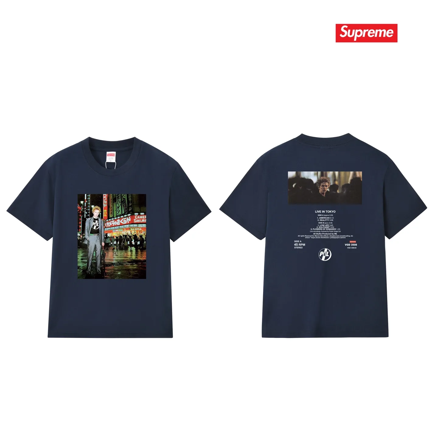 Supreme x Public Image Ltd Photo Print T-Shirt D9011689 — view 15