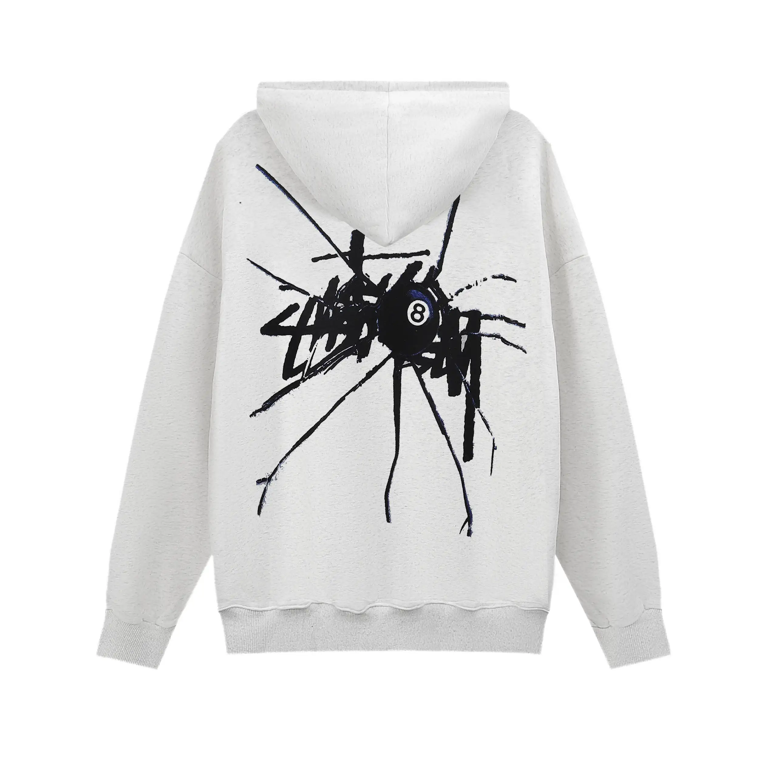 Logo Print Zip-Up Hoodie D9015627 — view 4