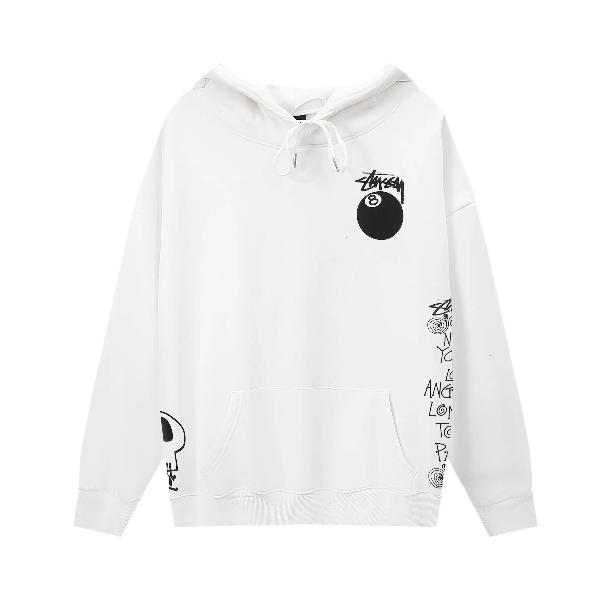 8-Ball Graphic Print Hoodie D9015628
