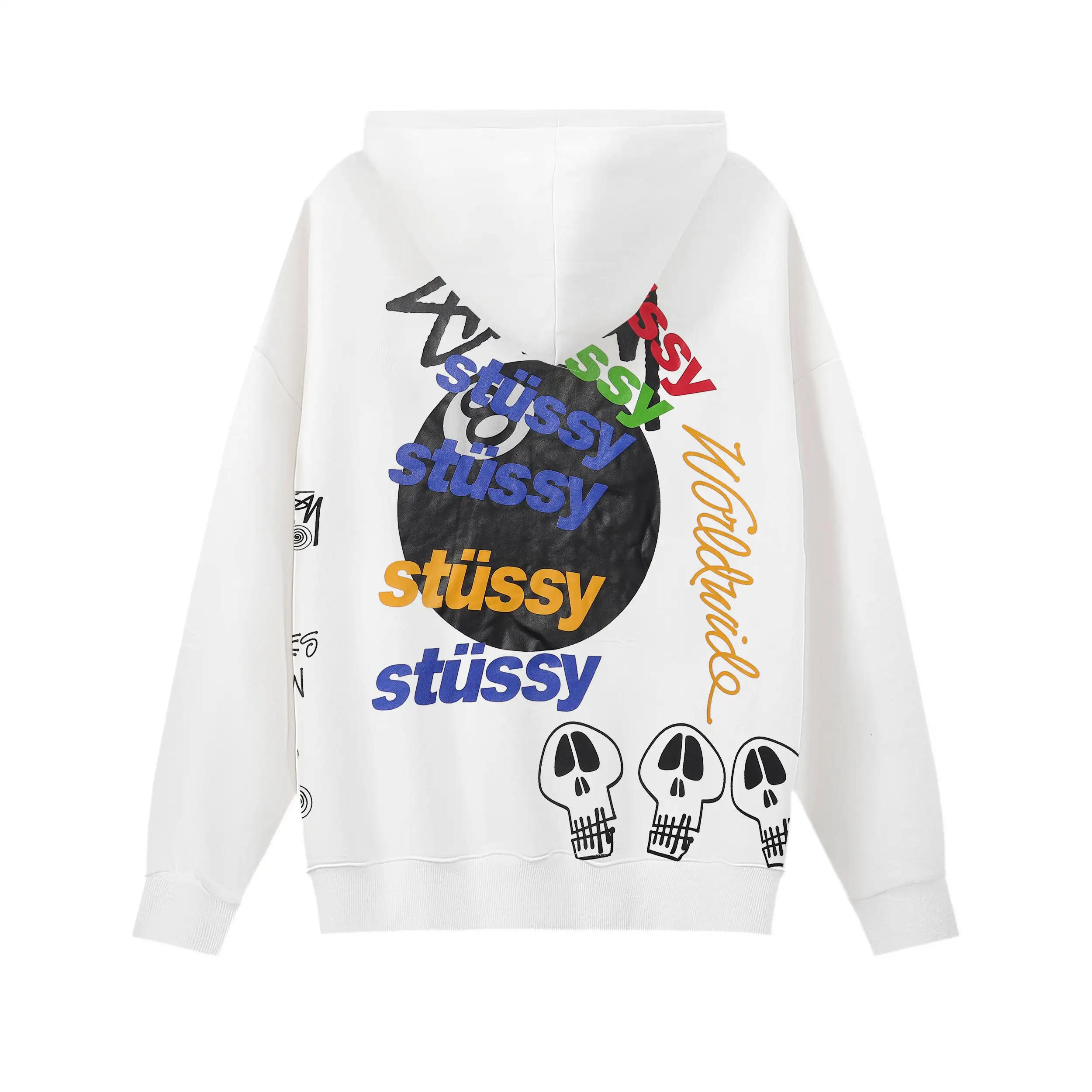 8-Ball Graphic Print Hoodie D9015628 — view 2