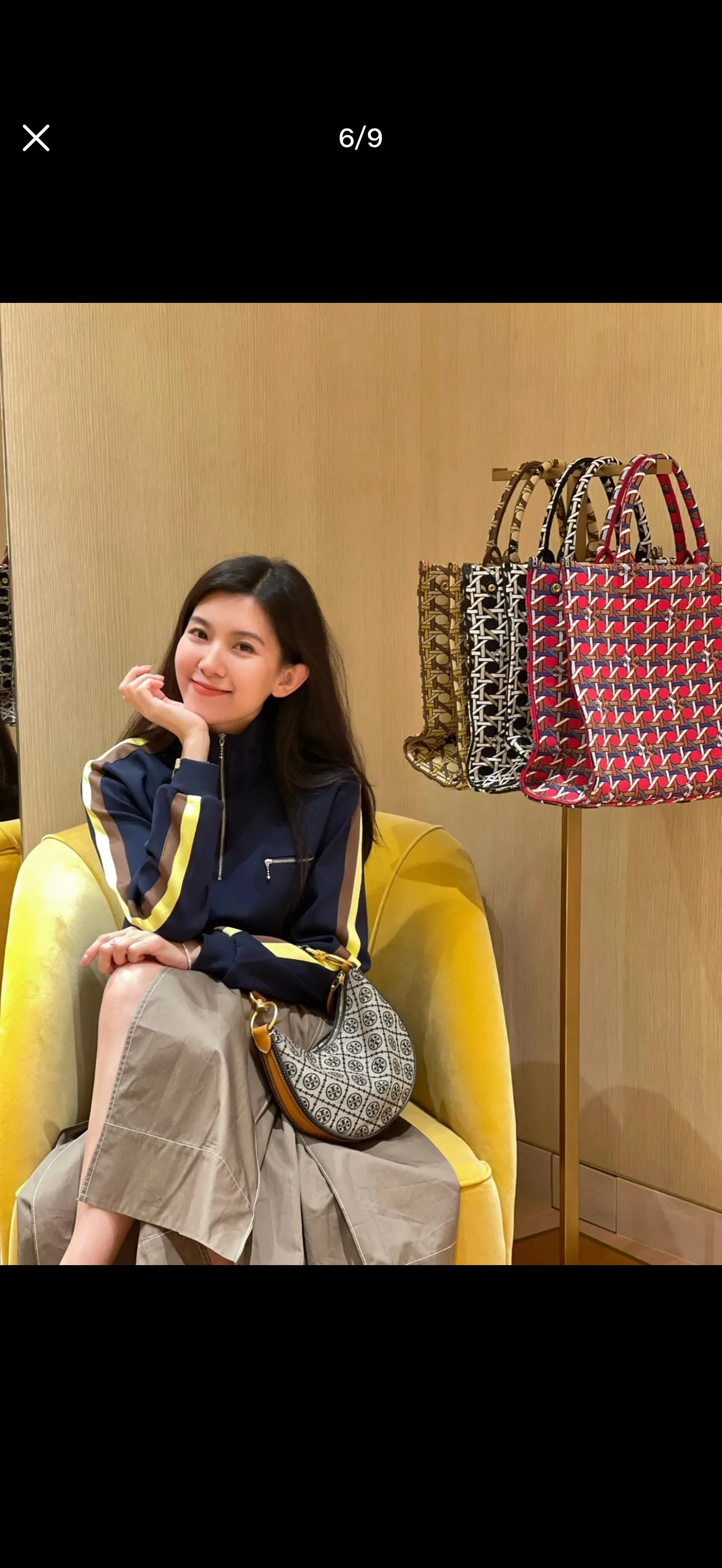 TB Mini Jacquard Crescent Bag D32018287 — view 4