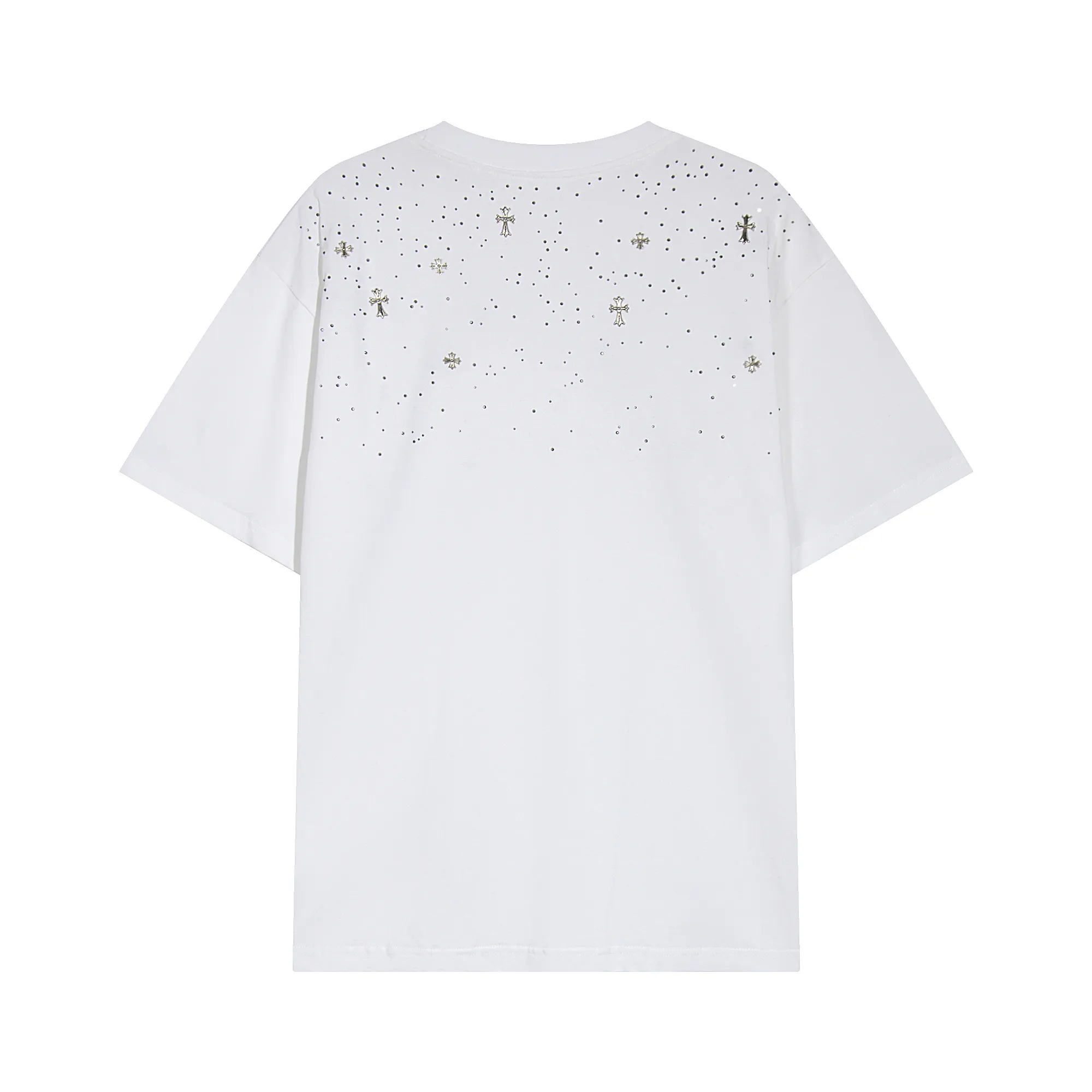 Embellished Cross Patch Cotton T-Shirt D11511617 — view 2