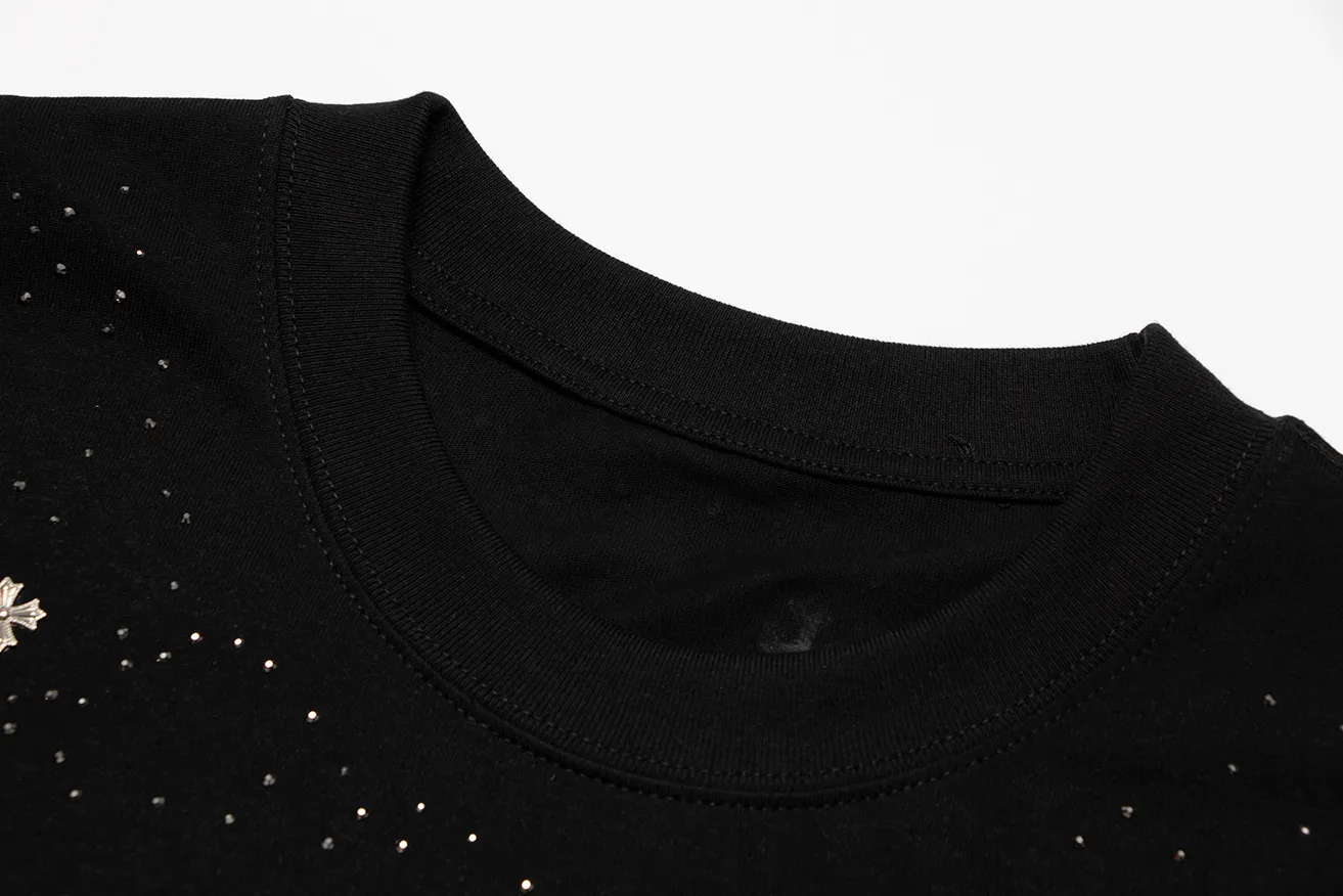 Embellished Cross Patch Cotton T-Shirt D11511617 — view 9