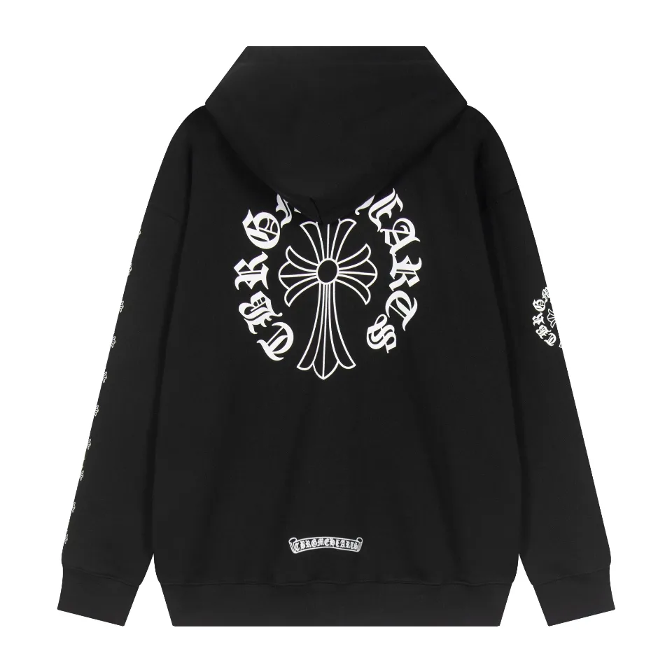 Logo-Print Zip-Up Cotton-Blend Hoodie D12515547 — view 3