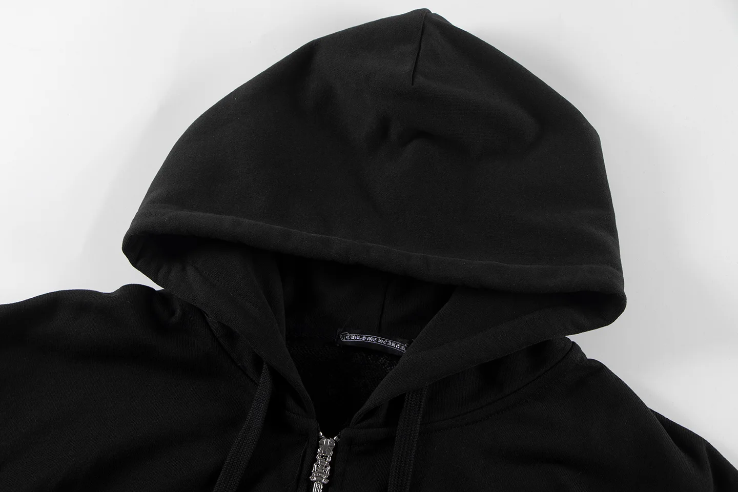 Logo-Print Zip-Up Cotton-Blend Hoodie D12515547 — view 4