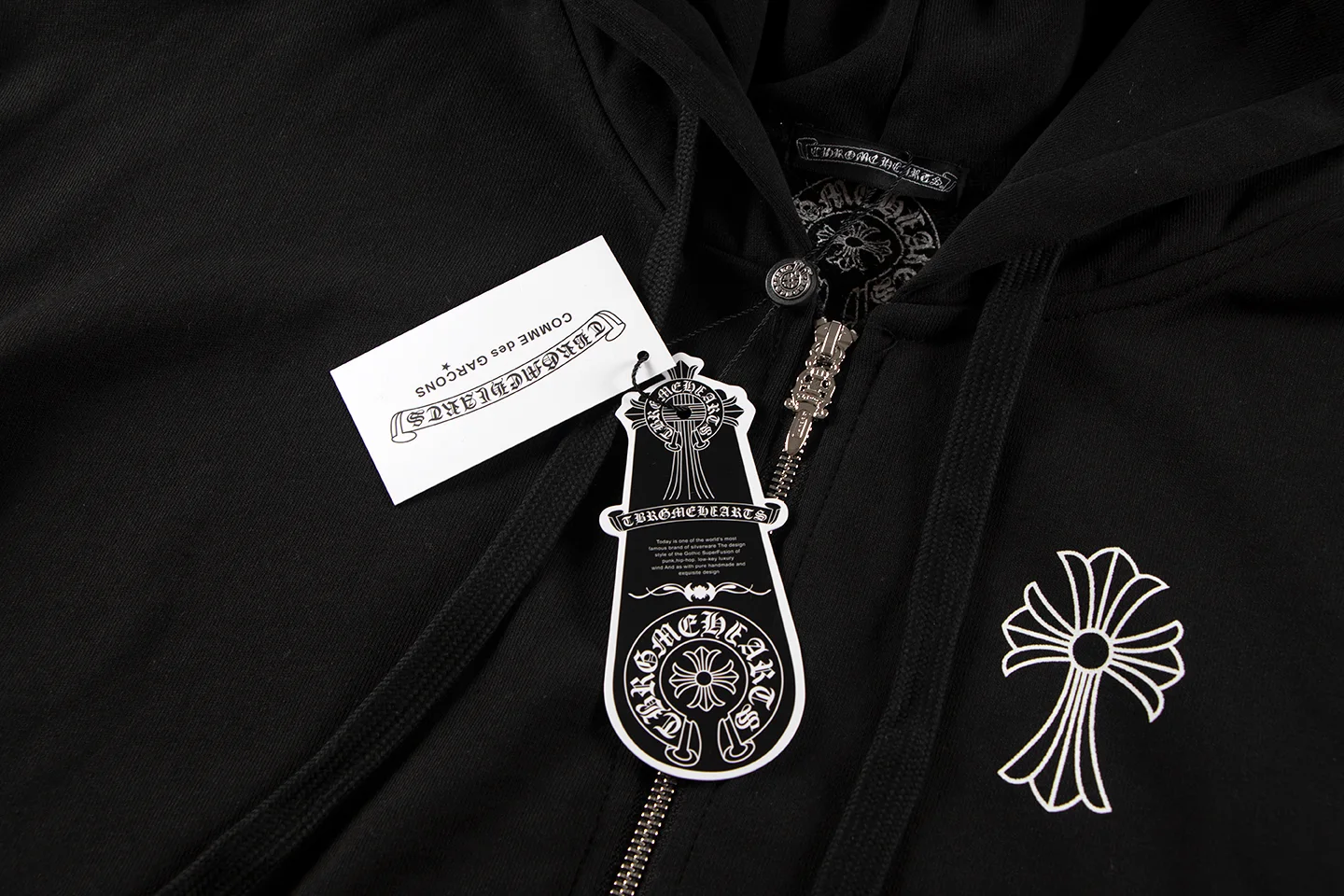 Logo-Print Zip-Up Cotton-Blend Hoodie D12515547 — view 6