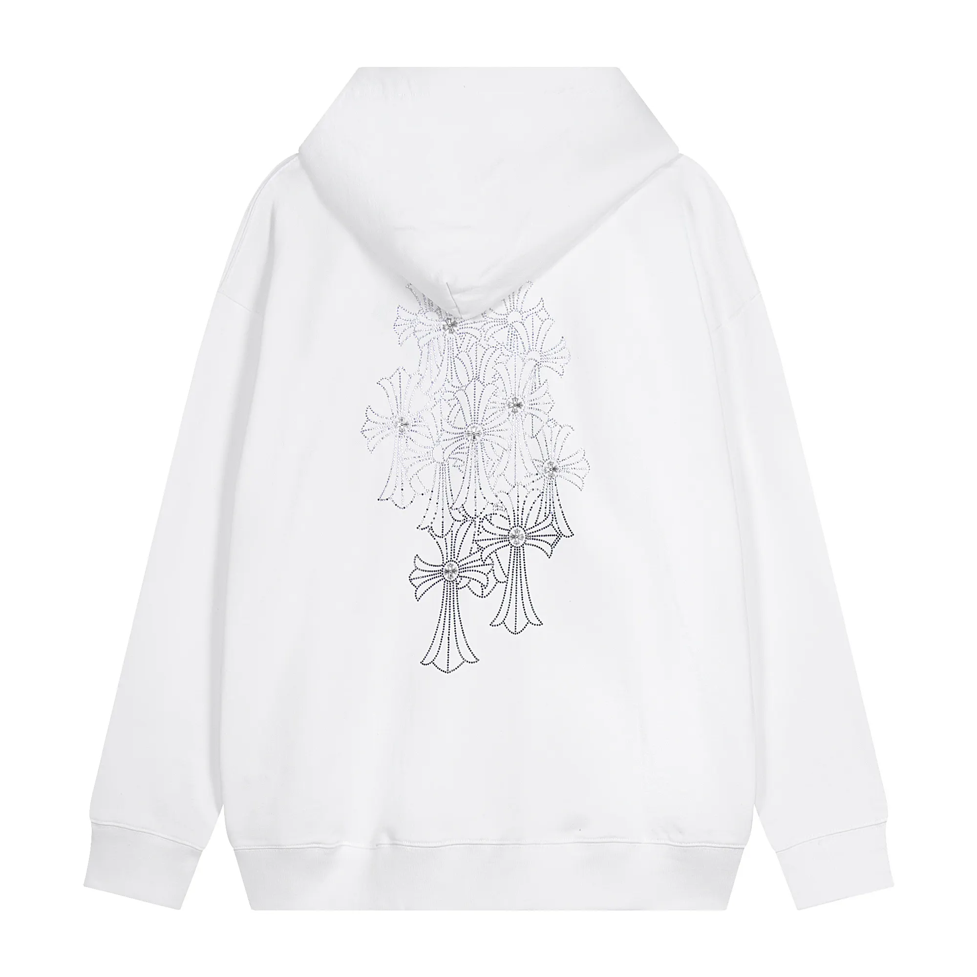 Rhinestone Cross Logo Zip-Up Hoodie D13515546 — view 3