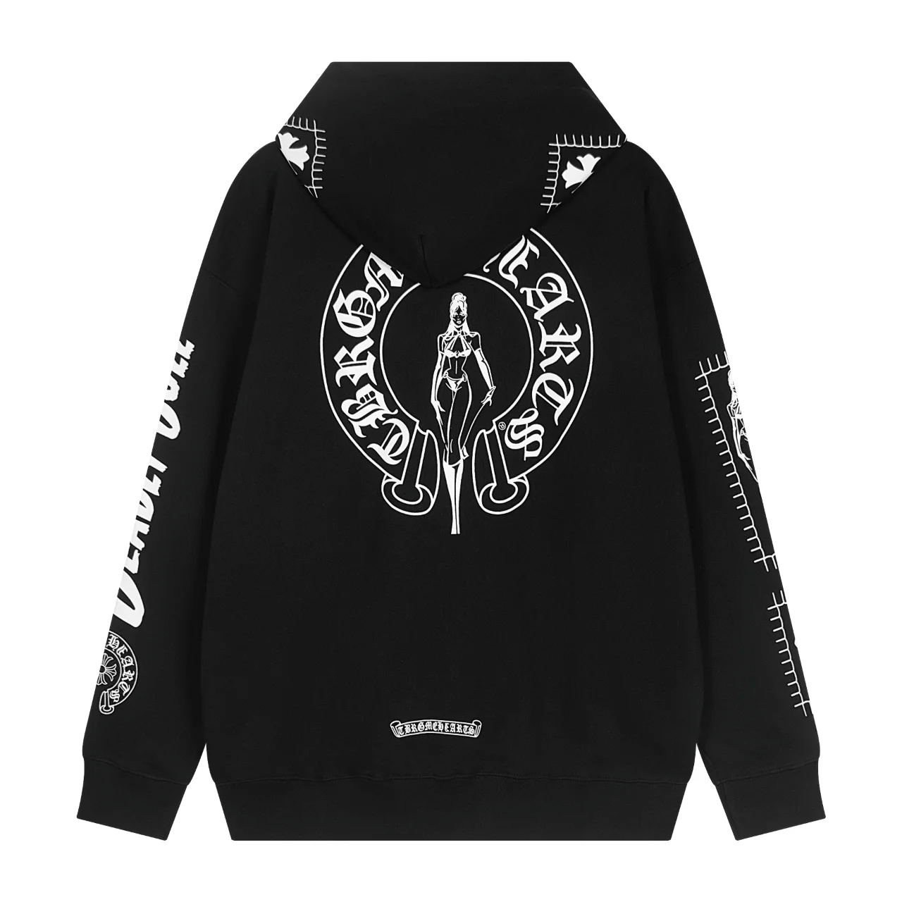Chrome Hearts Graphic Print Cotton-Blend Hoodie D11515543 — view 2
