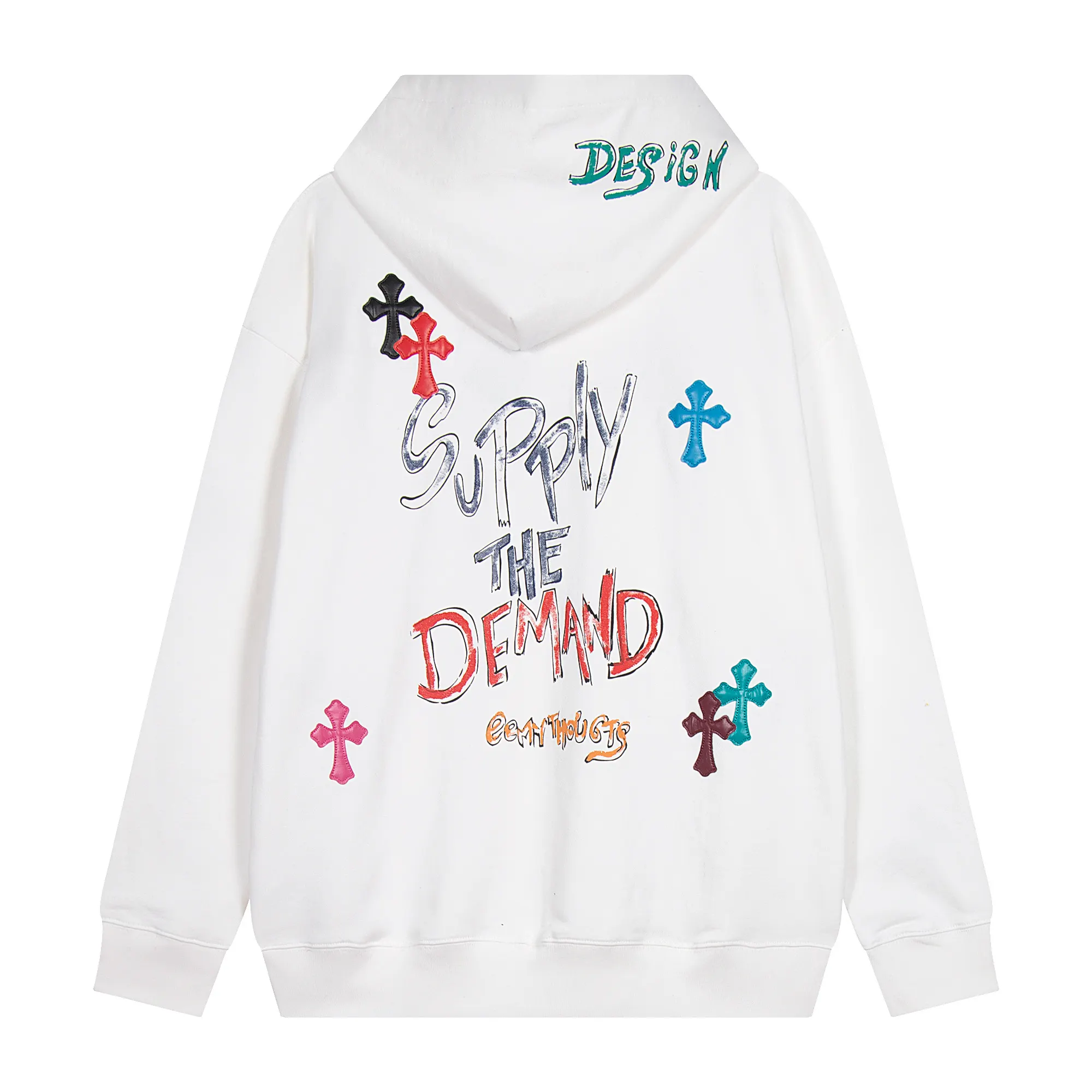 Cross Patch Graphic Print Hoodie D13515541 — view 2