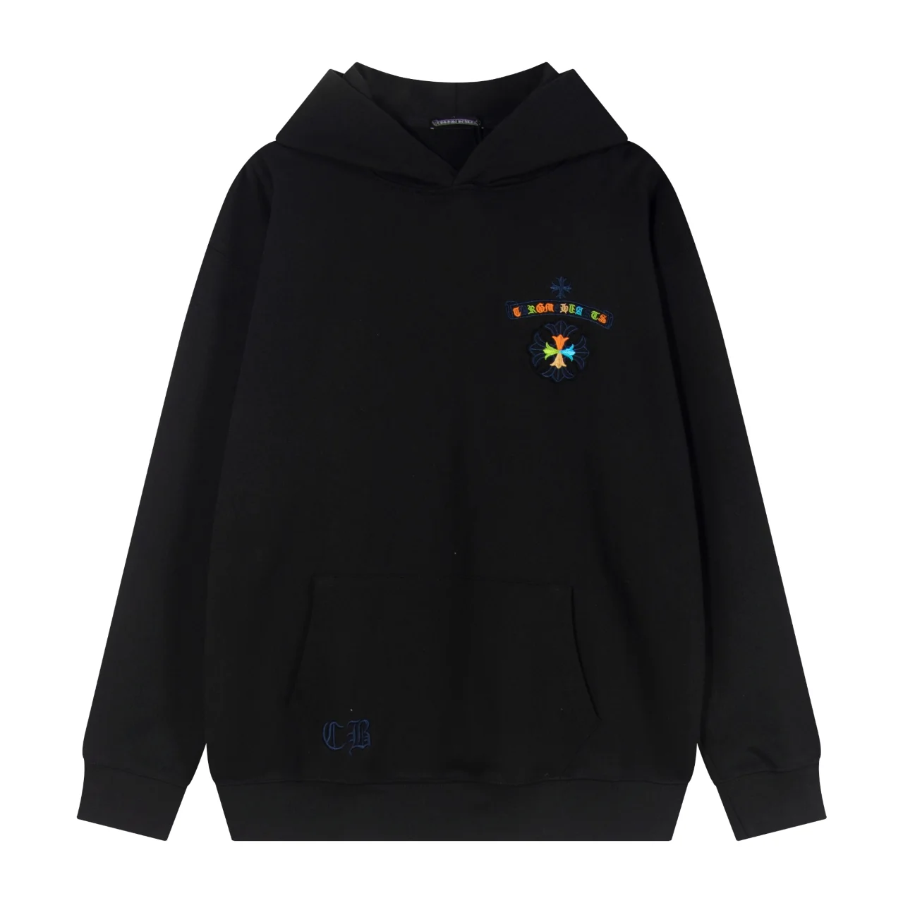 Rainbow Logo Embroidered Cotton Hoodie D12515539 — view 2