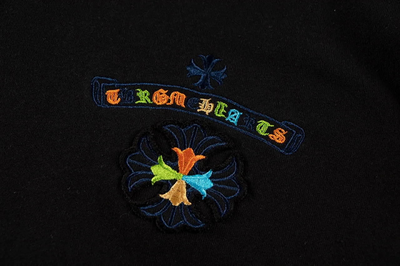 Rainbow Logo Embroidered Cotton Hoodie D12515539 — view 6