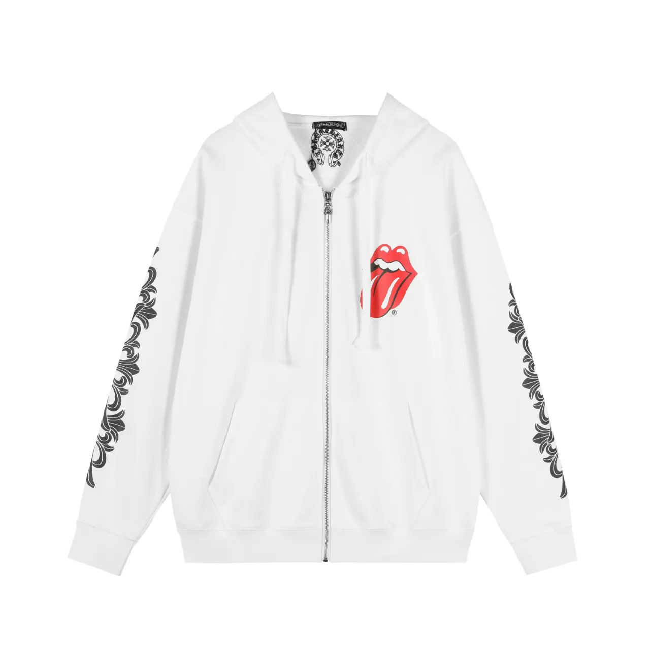 Logo Print Zip-Up Hoodie D12515538