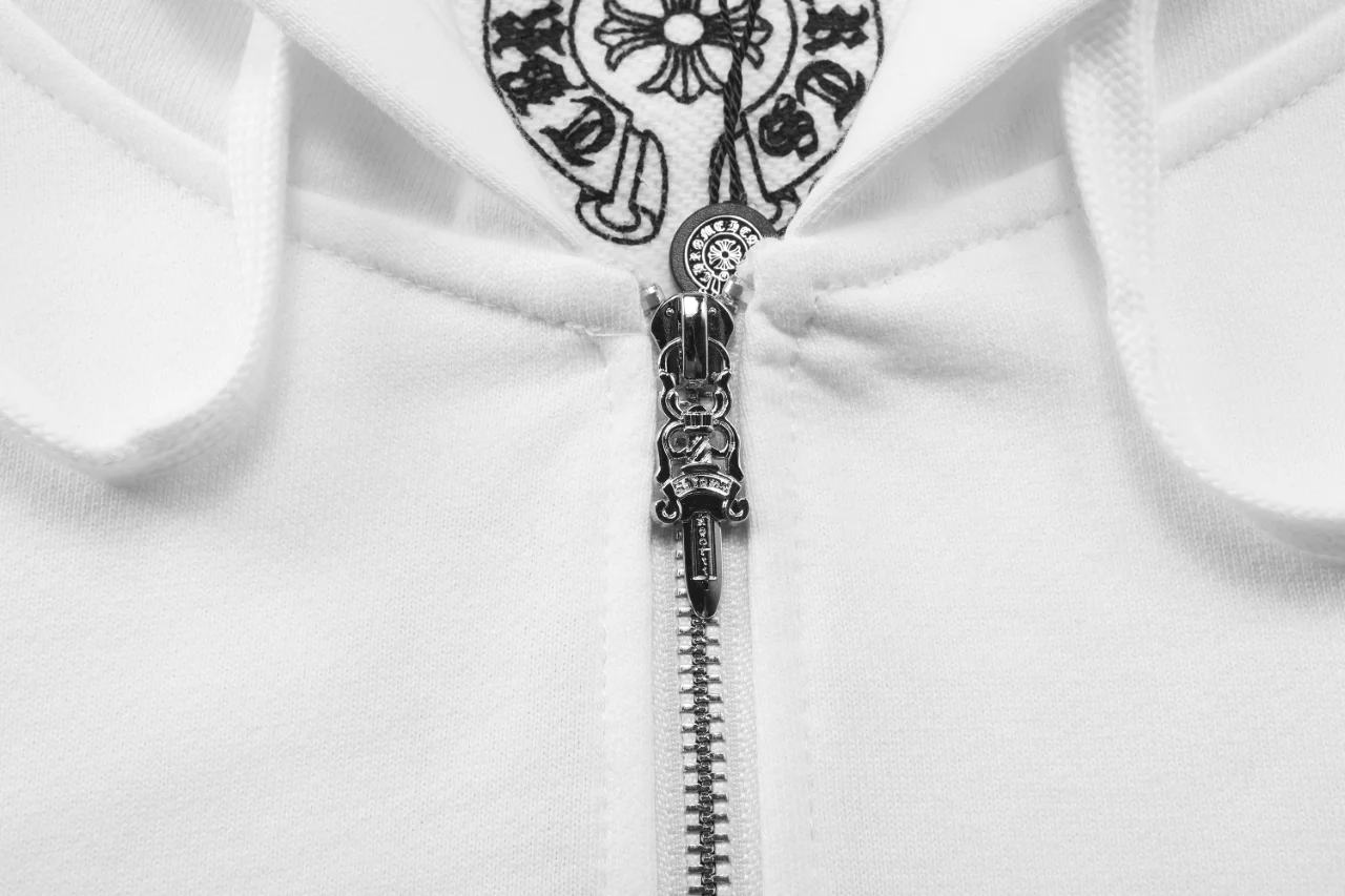 Logo Print Zip-Up Hoodie D12515538 — view 4