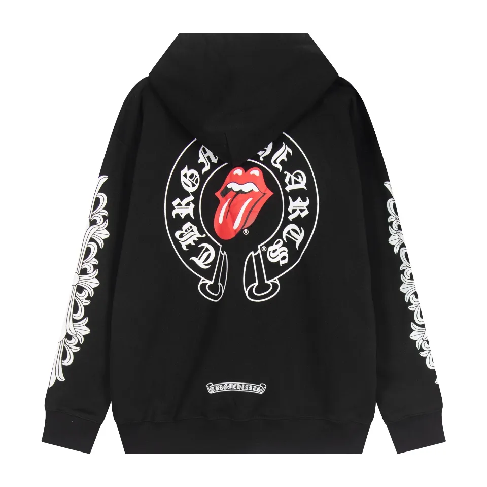 Logo Print Zip-Up Cotton Hoodie D12515537 — view 2