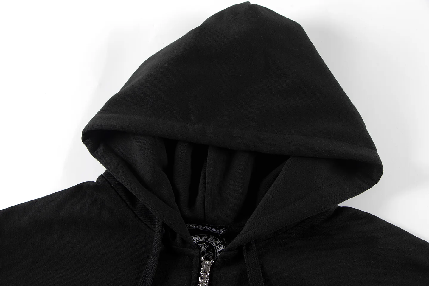 Logo Print Zip-Up Cotton Hoodie D12515537 — view 4
