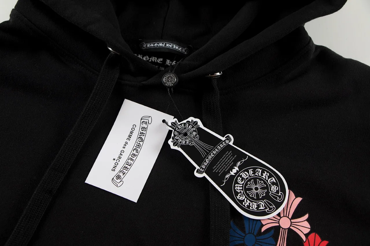 Multicolor Cross Print Fleece Hoodie D12515536 — view 5