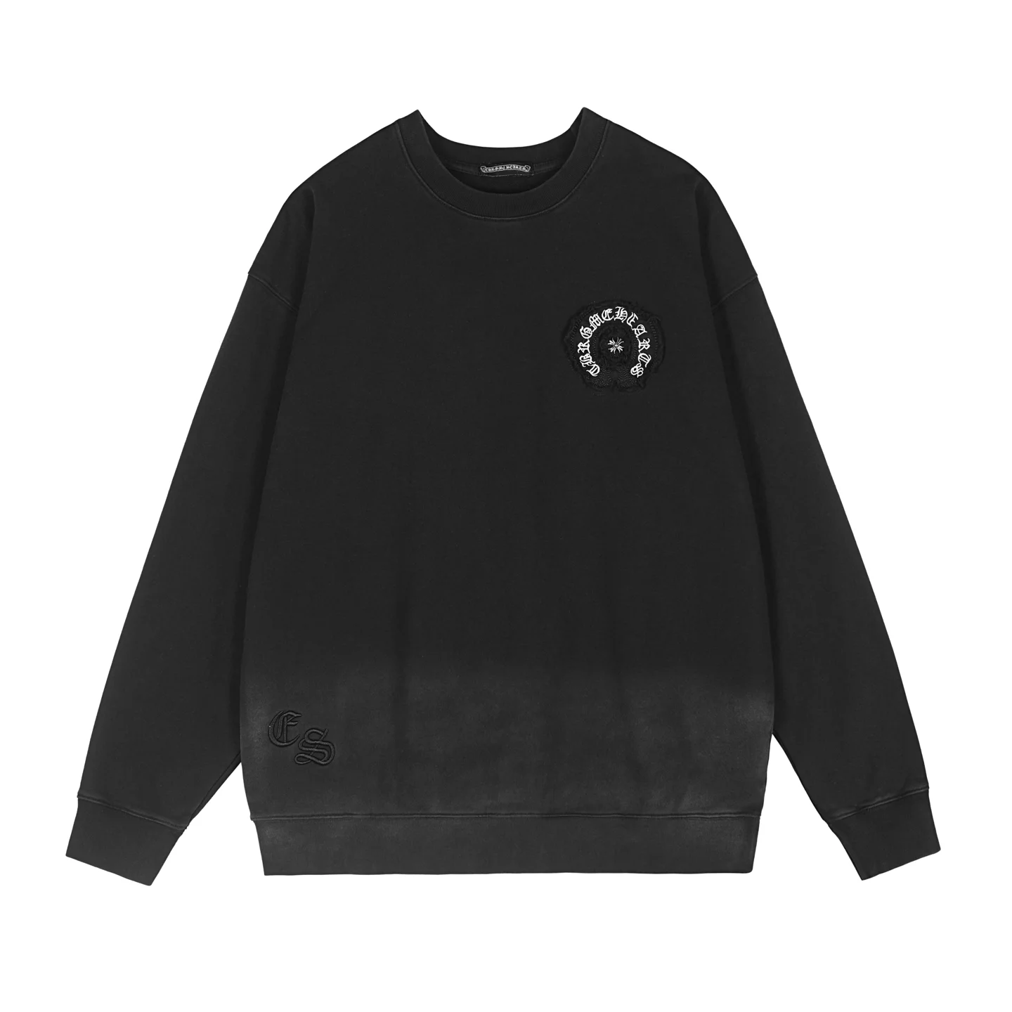 Logo-Embroidered Acid-Wash Sweatshirt D13515531