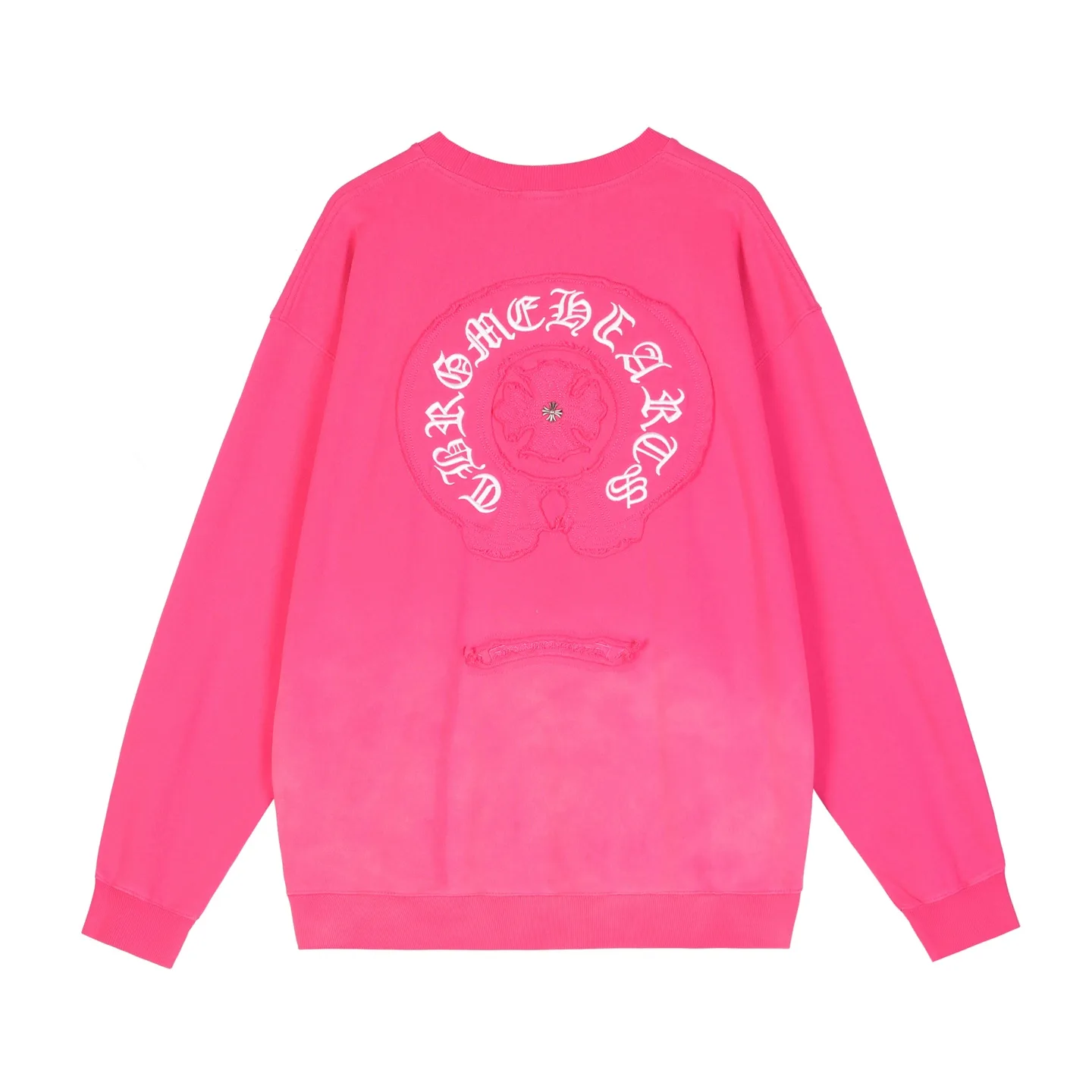 Logo-Embroidered Acid-Wash Sweatshirt D13515532 — view 2