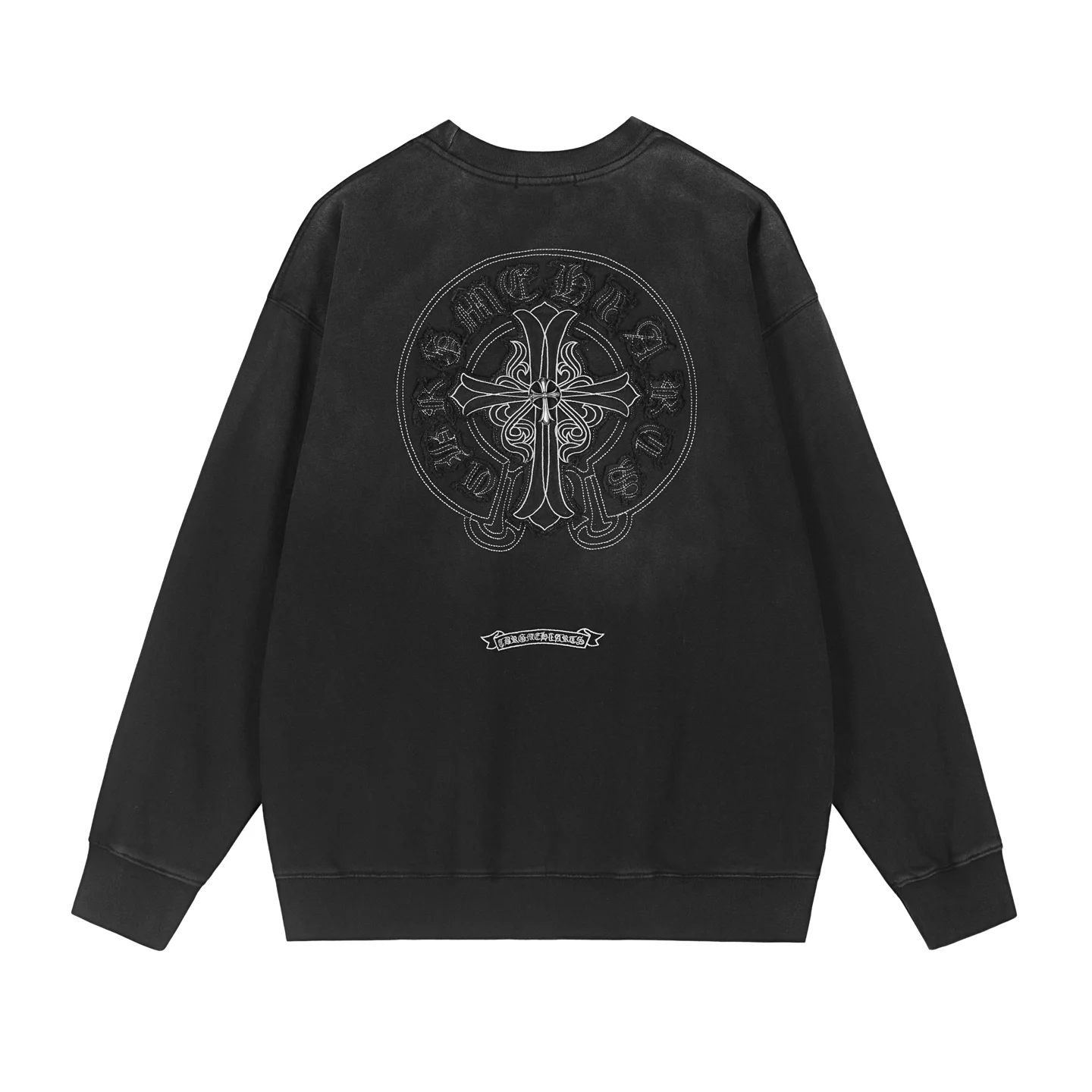 Logo-Embroidered Washed Cotton Sweatshirt D12515530 — view 2