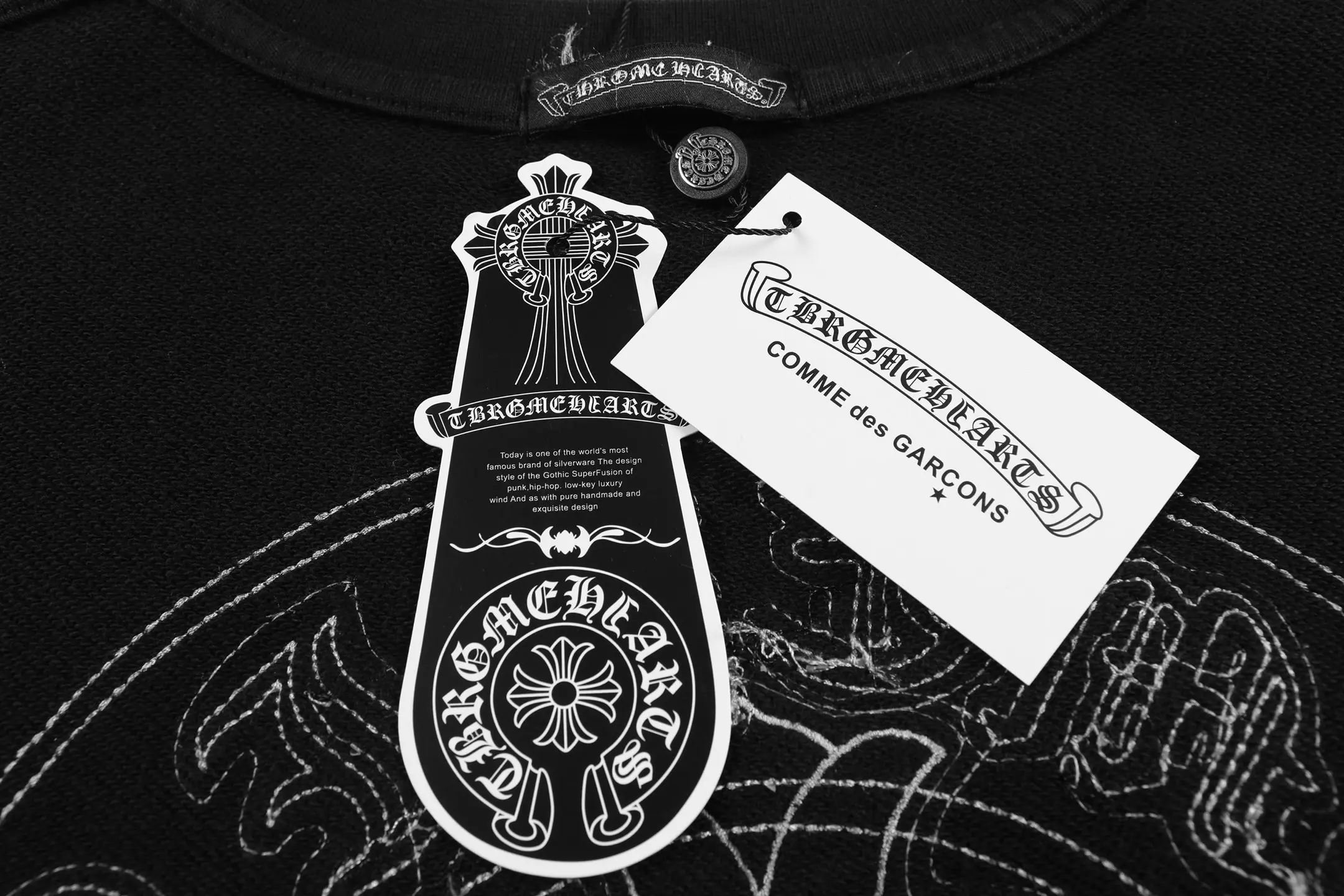 Logo-Embroidered Washed Cotton Sweatshirt D12515530 — view 9