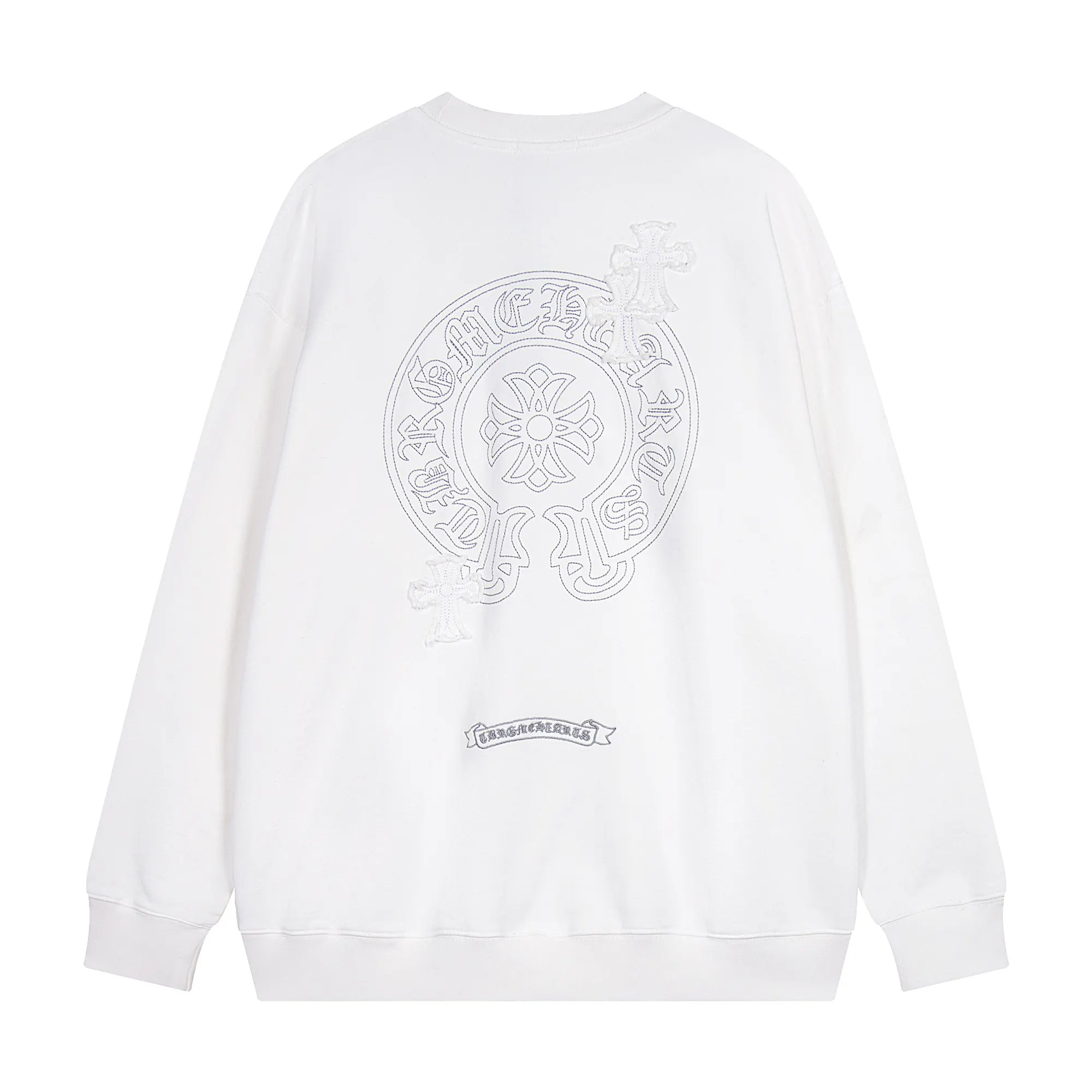 Embellished Cross Patch Crew-Neck Sweatshirt D12515529 — view 2