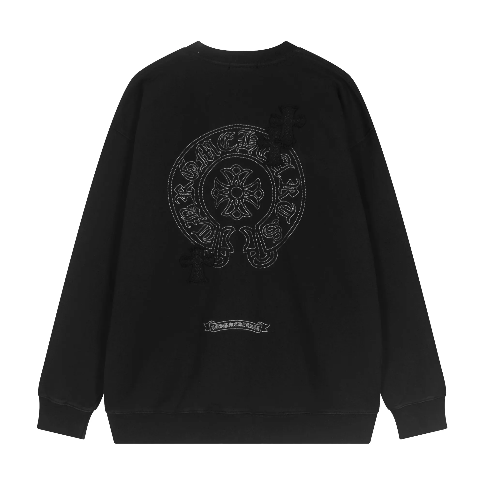 Embellished Cross Patch Crew-Neck Sweatshirt D12515529 — view 3