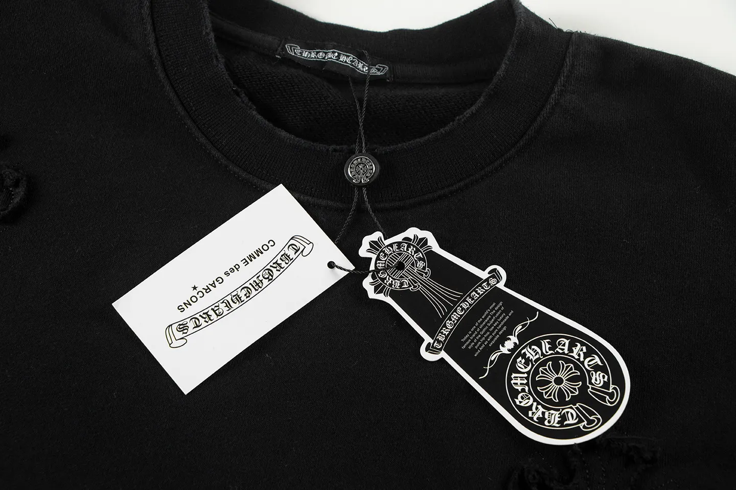 Embellished Cross Patch Crew-Neck Sweatshirt D12515529 — view 4
