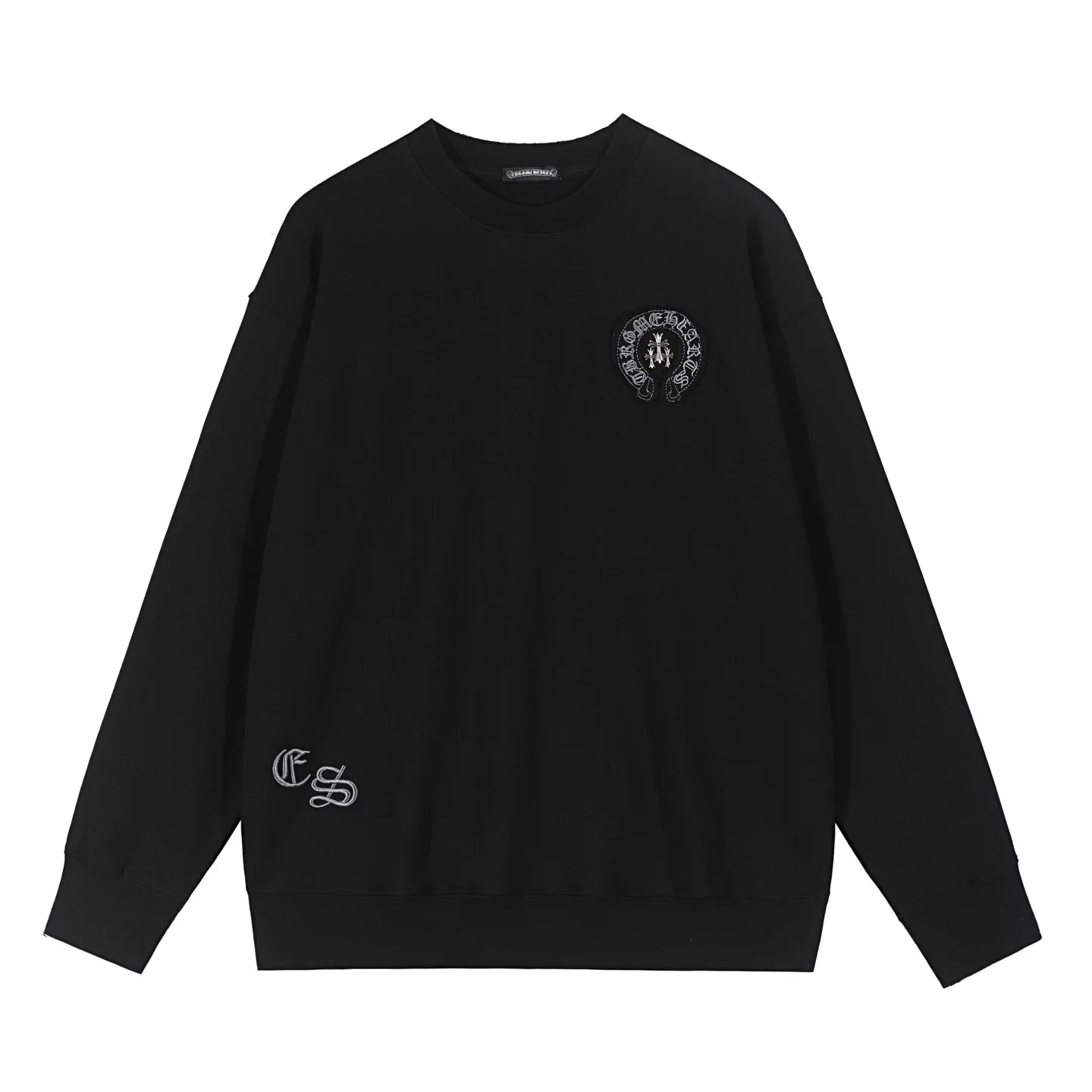 Logo-Patch Cotton-Blend Sweatshirt D10515527