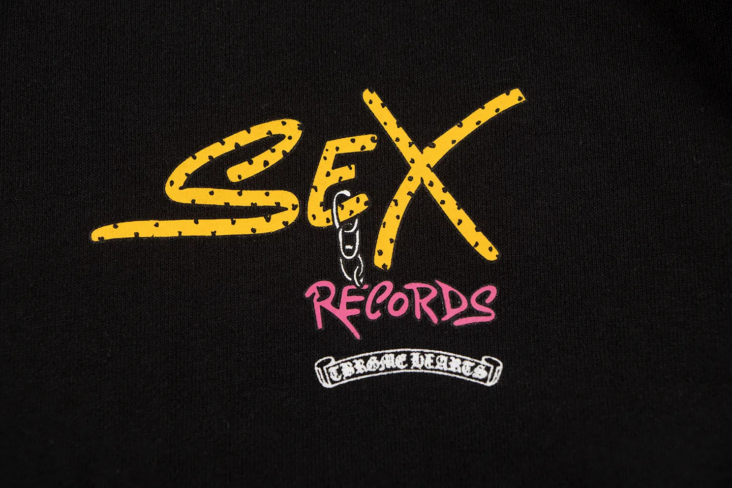 Sex Records Embroidered Cotton Hoodie D11515523 — view 6