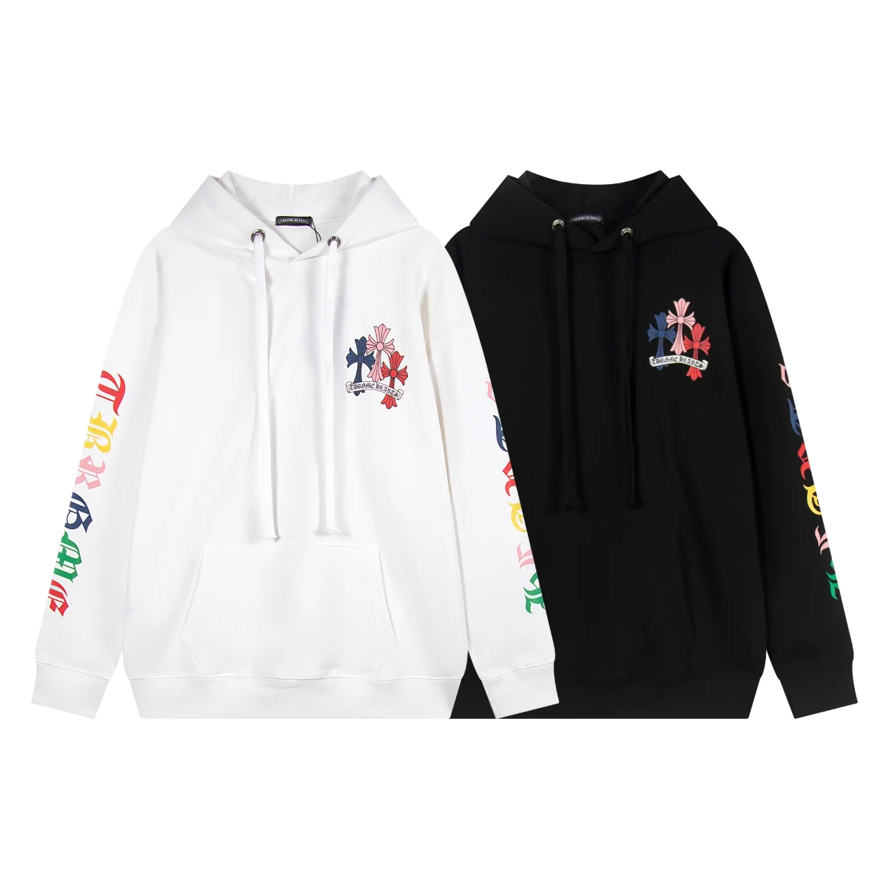 Chrome Hearts Multi-Color Cross Logo Hoodie D12515521