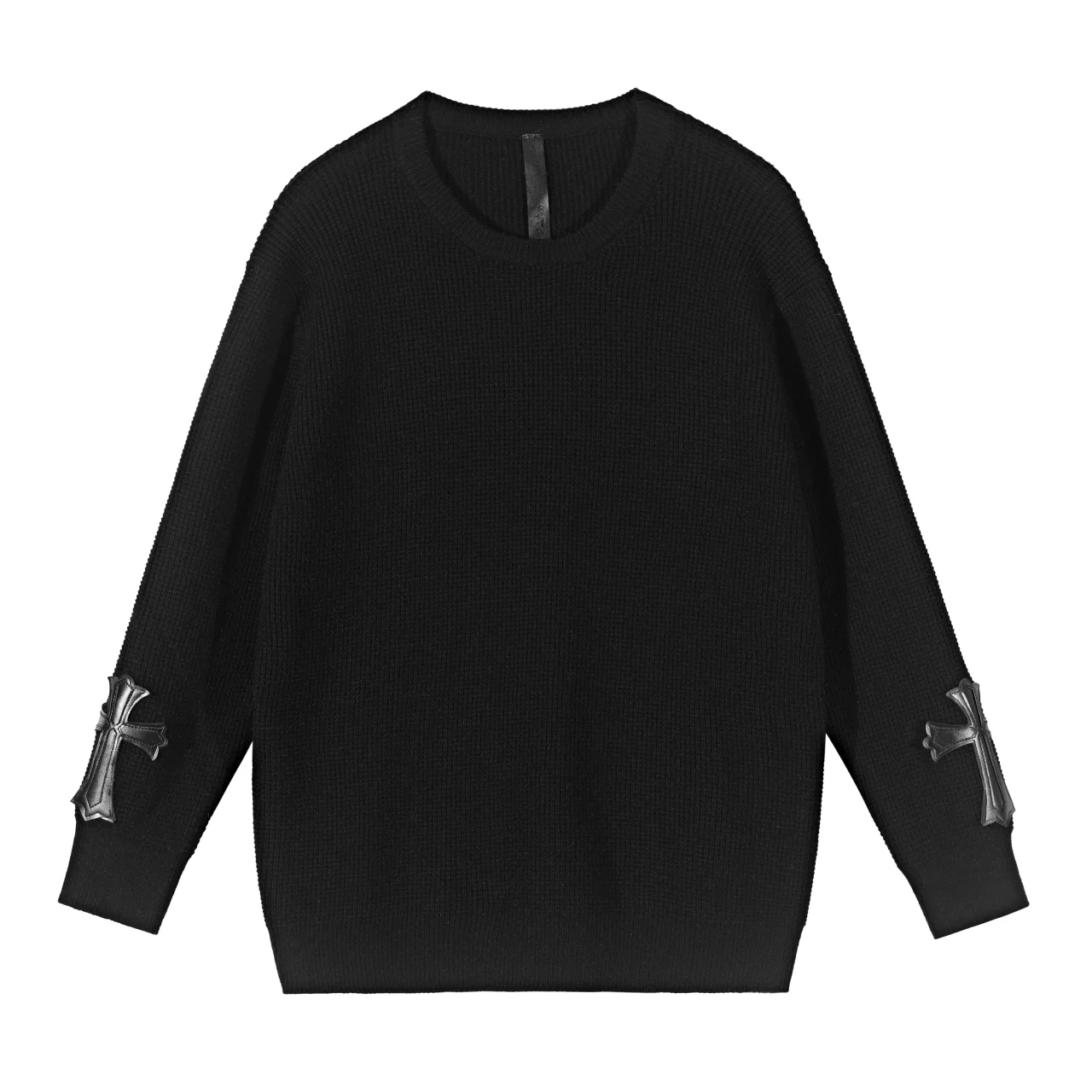 Cross Patch Waffle-Knit Sweater D10015518 — view 2