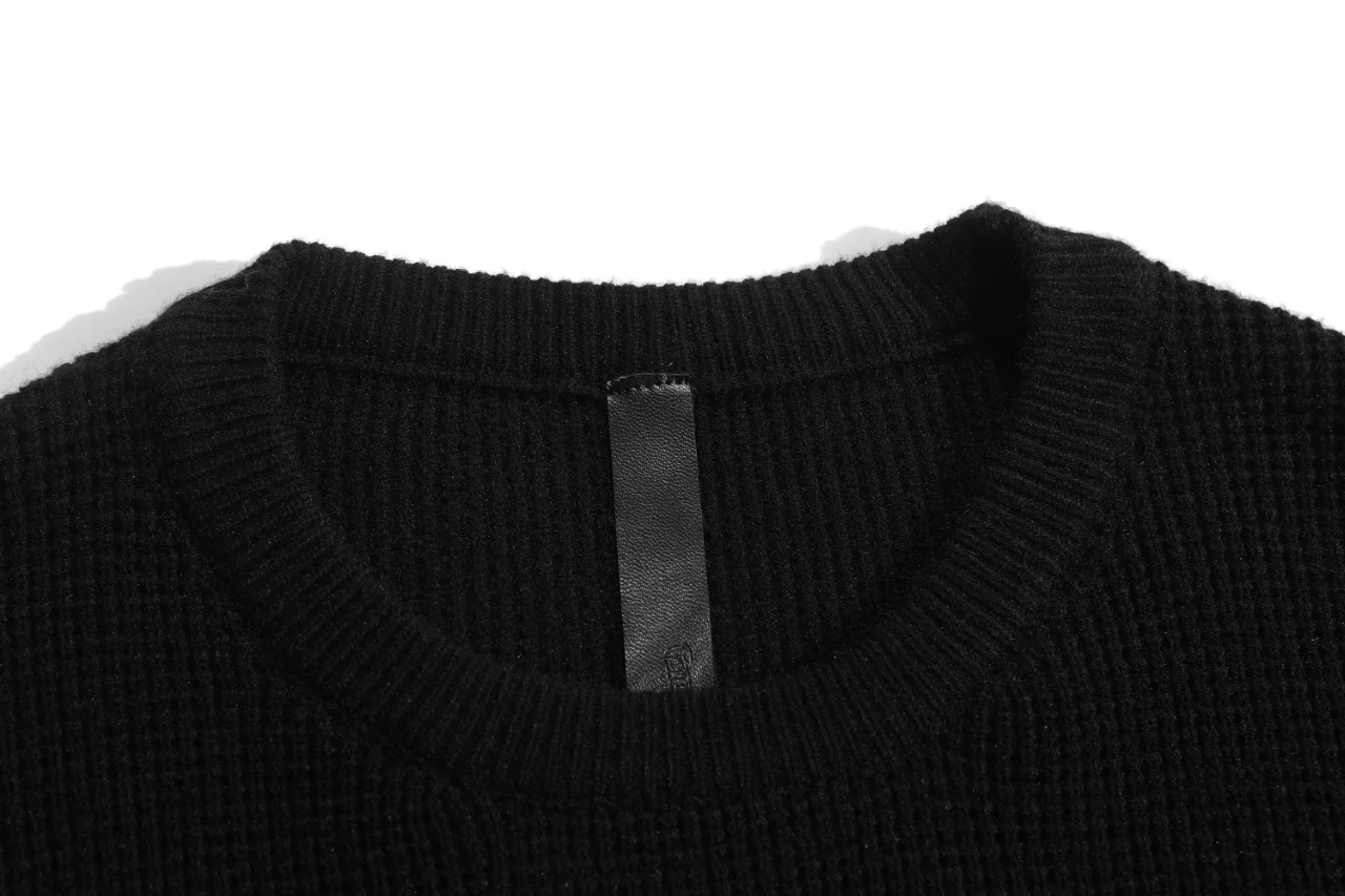 Cross Patch Waffle-Knit Sweater D10015518 — view 4