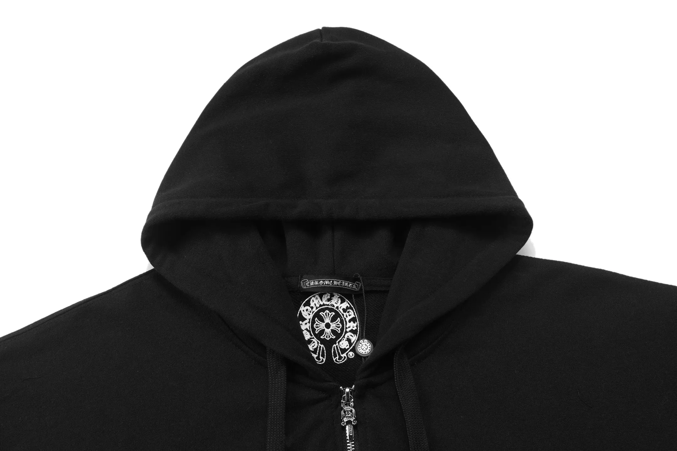 Chrome Hearts Horseshoe Logo Zip-Up Hoodie D13515516 — view 3