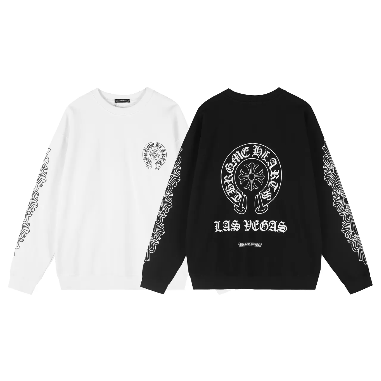 Horseshoe Logo Print Crew-Neck Sweatshirt D10515510