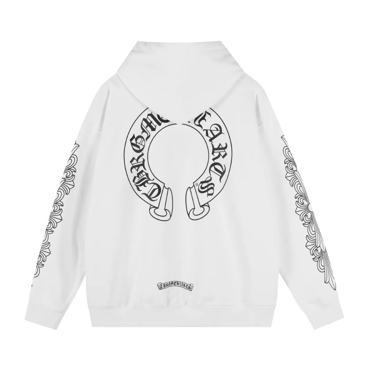 Logo-Print Cotton-Blend Jersey Hoodie D12515506 — view 3