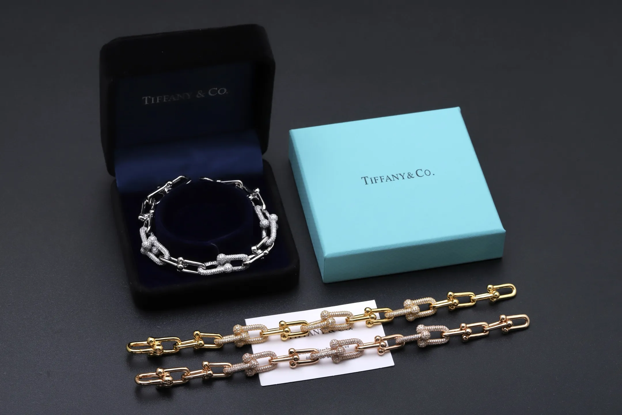 HardWear Pavé Diamond Link Bracelet (18K White Gold-Plated) D18017340 — view 2