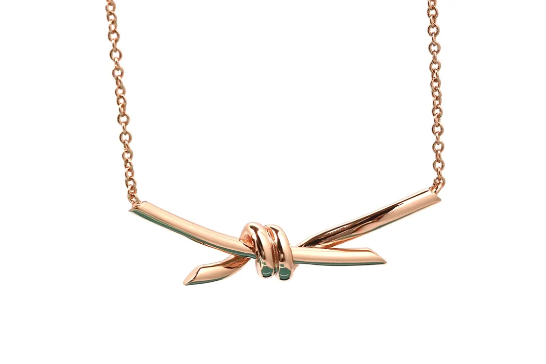 Knot Pendant Necklace (Gold-Plated Brass) D10517016