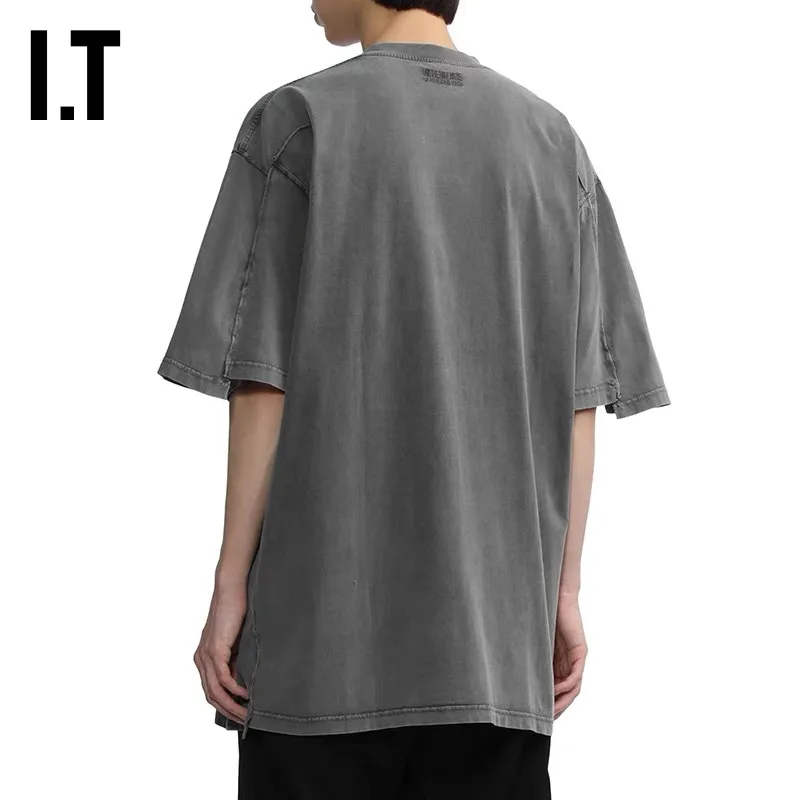 Panelled Washed Cotton T-Shirt D17512750 — view 8