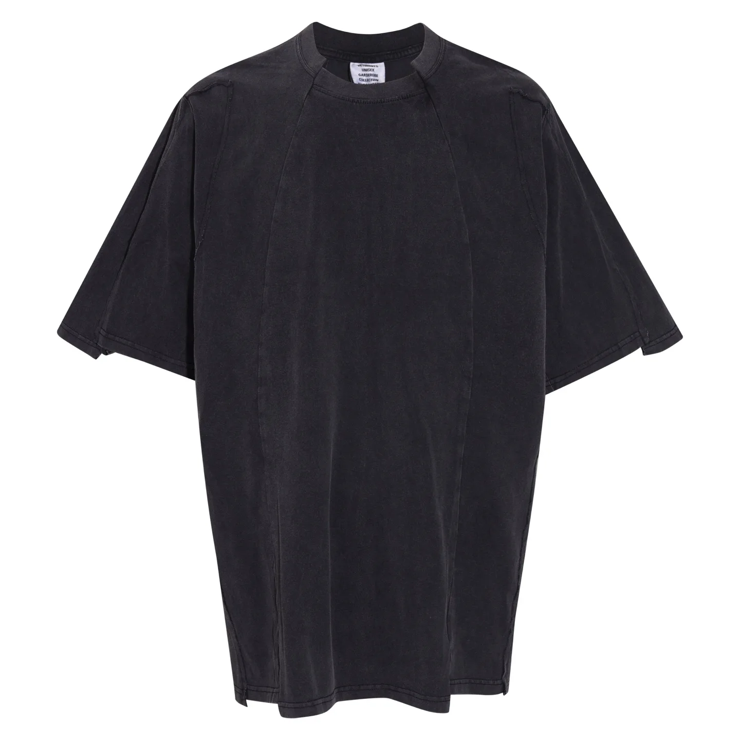 Panelled Washed Cotton T-Shirt D17512750 — view 9