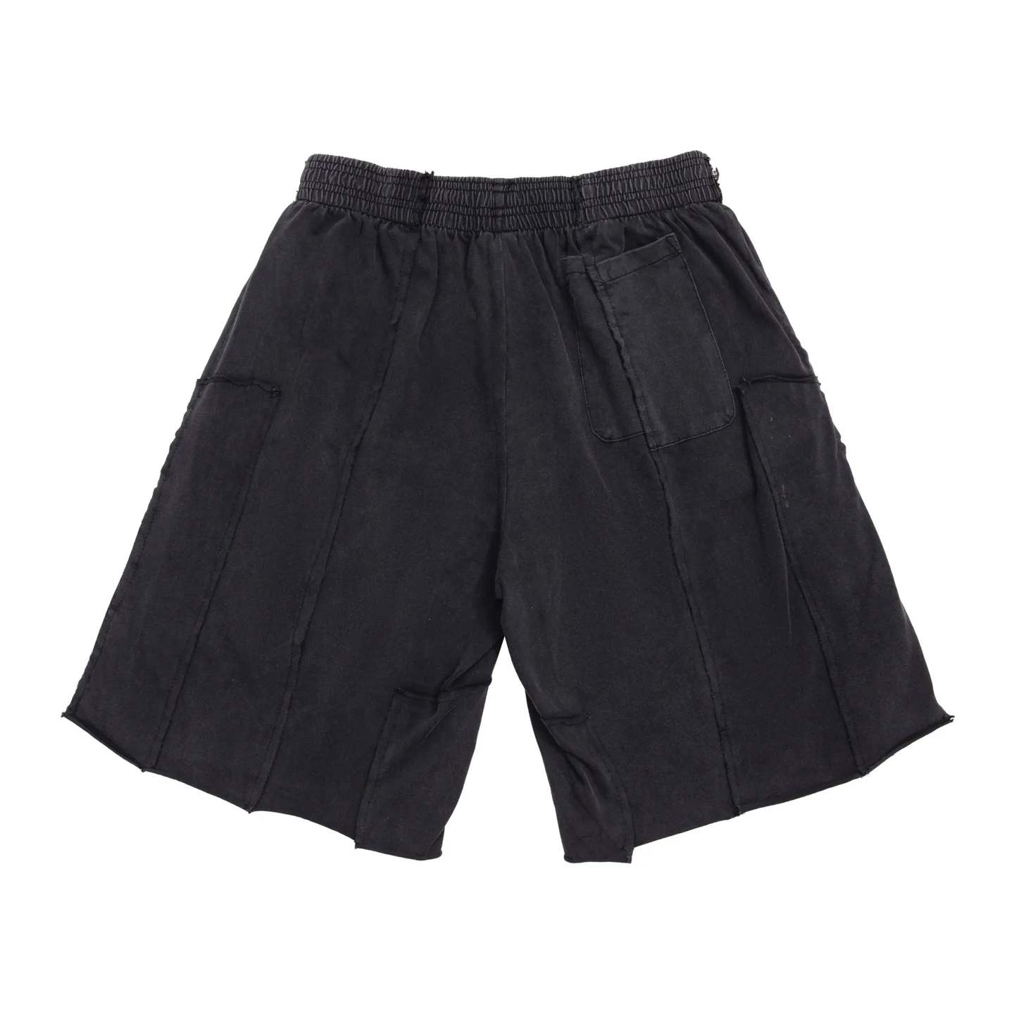 Panelled Washed Cotton Shorts D20012749 — view 11