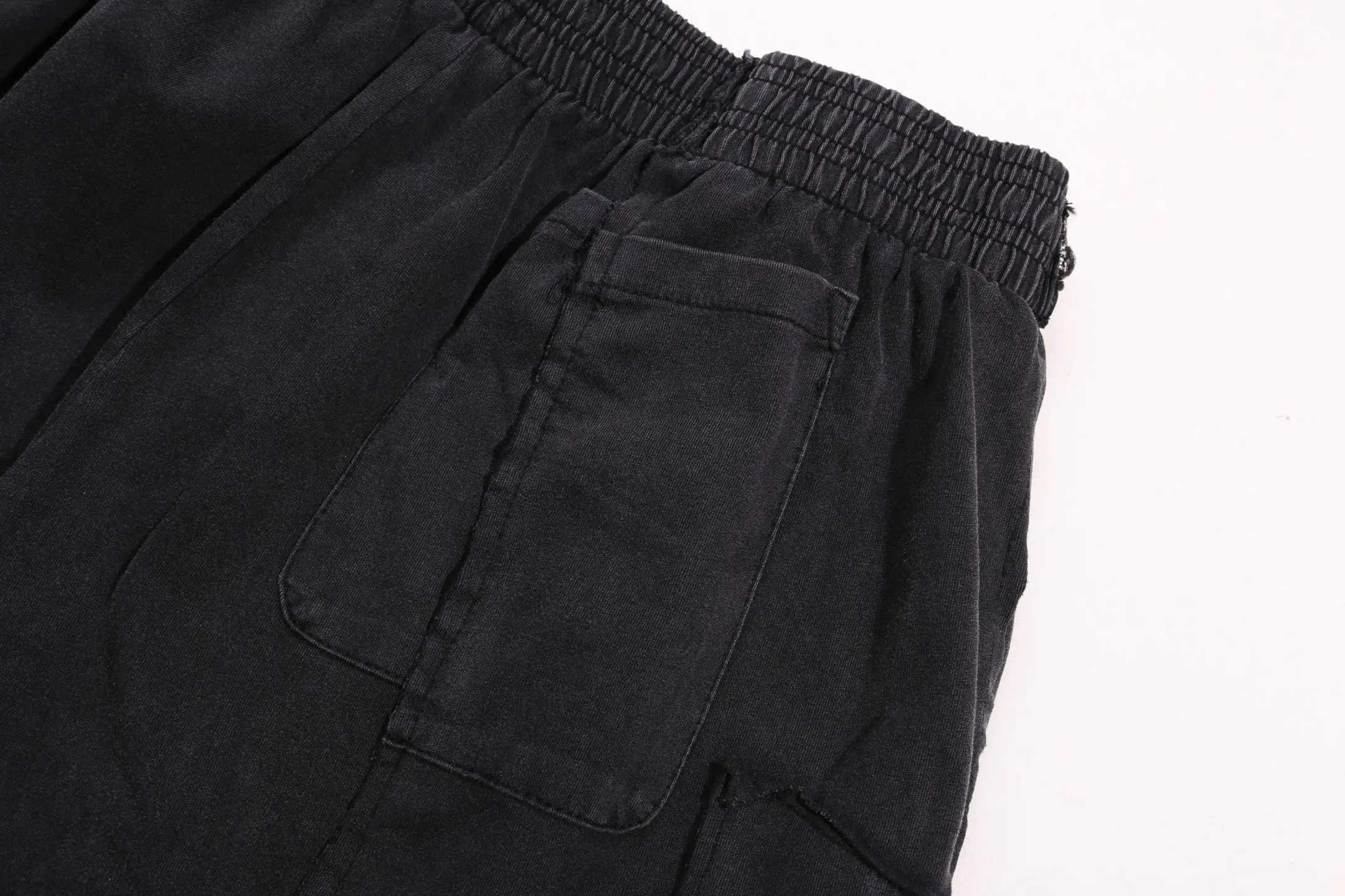 Panelled Washed Cotton Shorts D20012749 — view 17