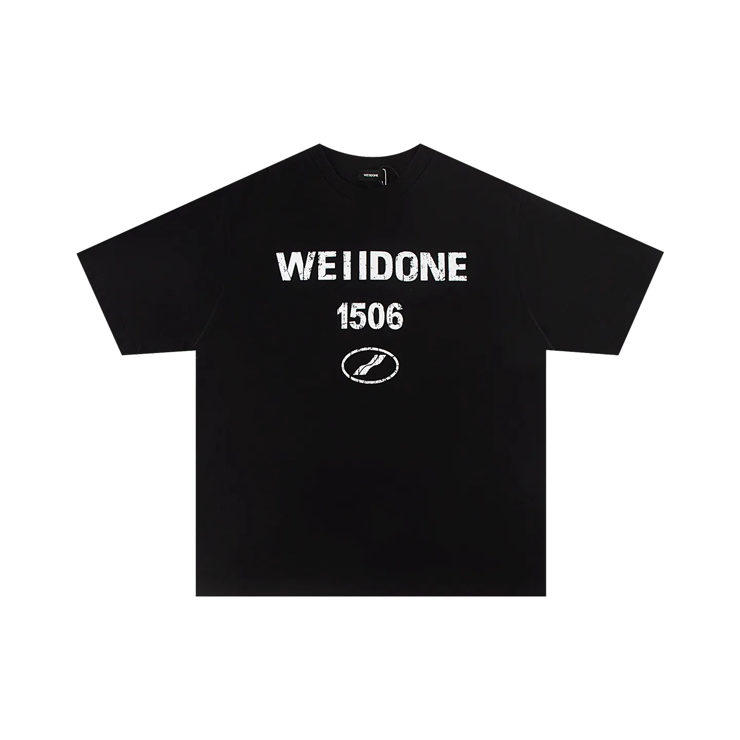 Distressed Logo Print Oversized T-Shirt D9011459 — view 2