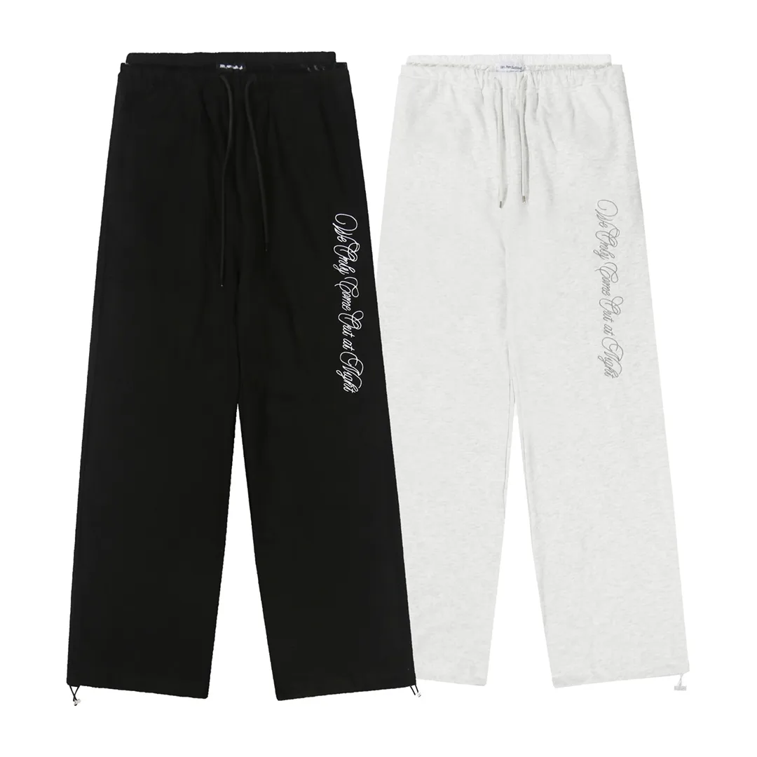 Embroidered Wide-Leg Sweatpants D9015590