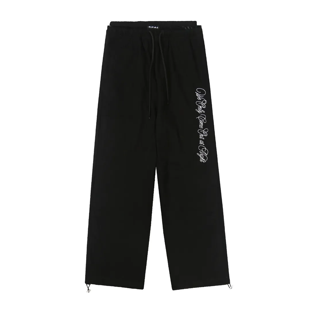 Embroidered Wide-Leg Sweatpants D9015590 — view 5