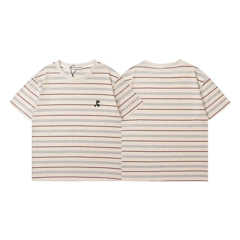 Striped Logo-Embroidered Cotton T-Shirt D4515589